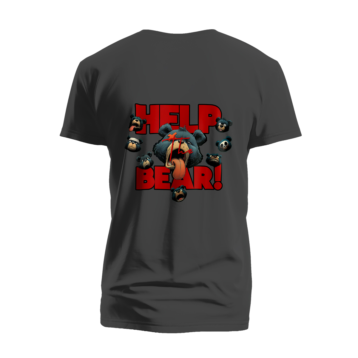 Black Bear • Help The Bear • T-Shirt - Image 2