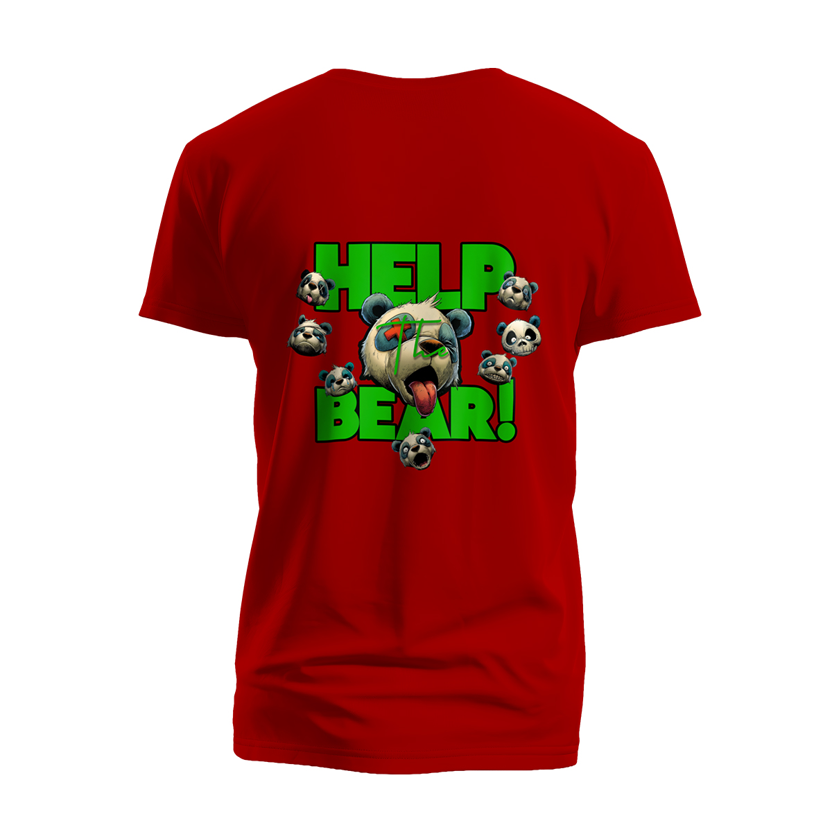 Panda Bear • Help The Bear • T-Shirt - Image 2
