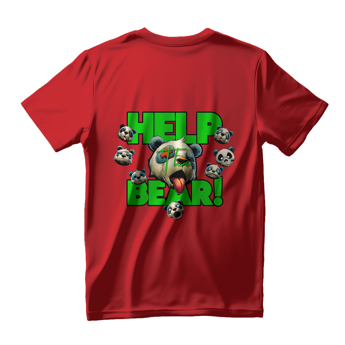 Panda Bear • Help The Bear • T-Shirt - Image 4