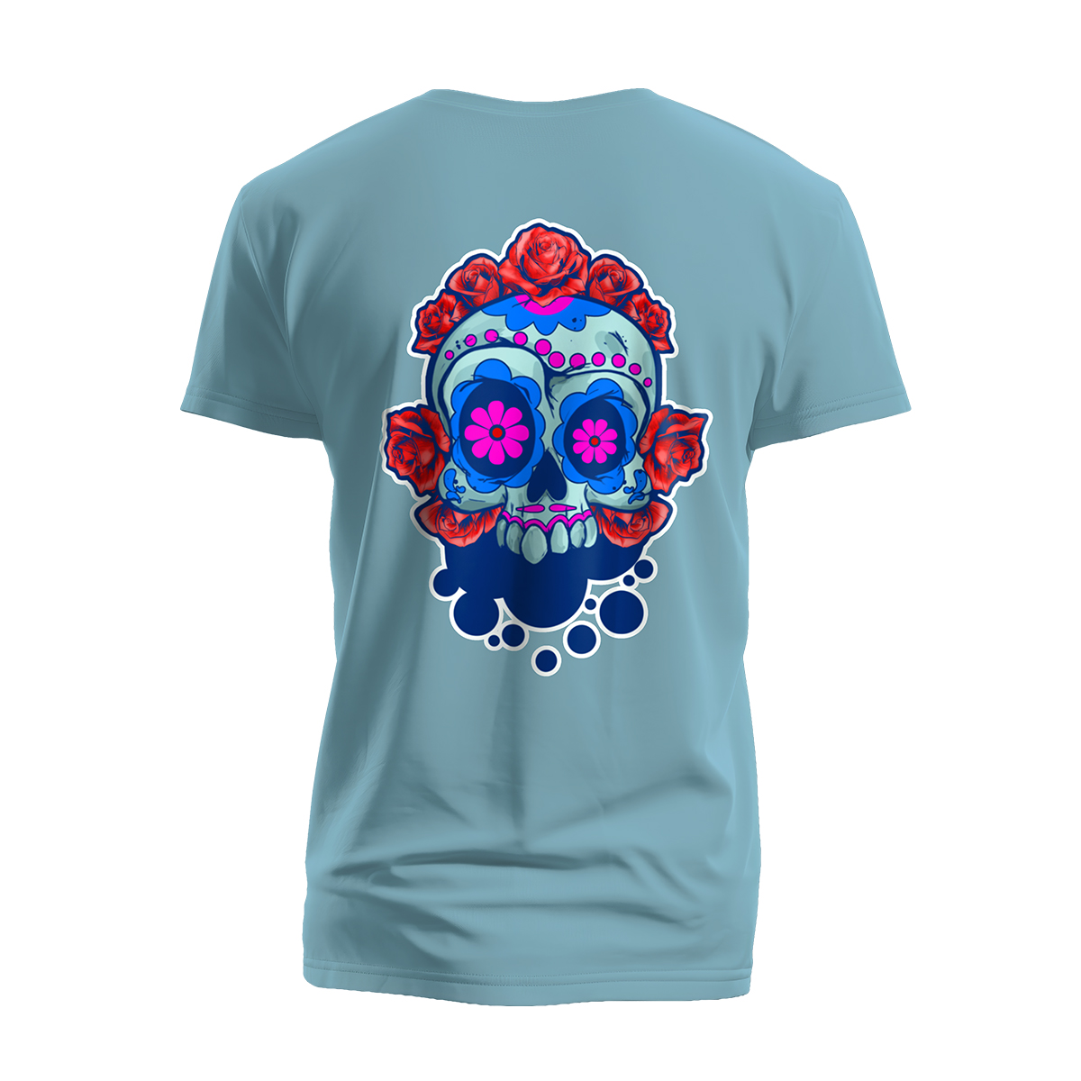 Cotton Candy • Sugar Skull • T-Shirt - Image 2