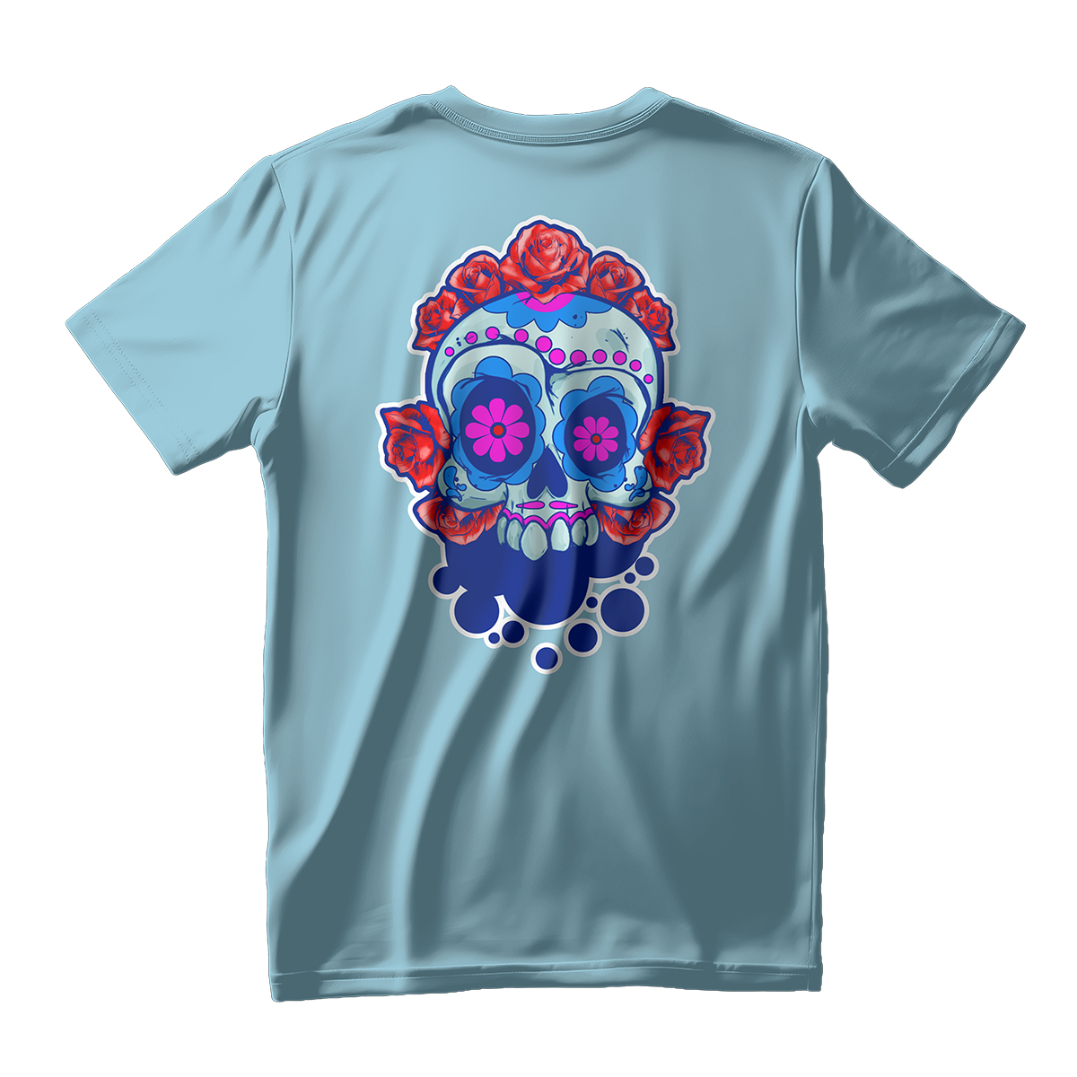 Cotton Candy • Sugar Skull • T-Shirt - Image 4